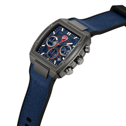 Ducati DTWGO0004903 Force Chronograph Blue Silicon Strap