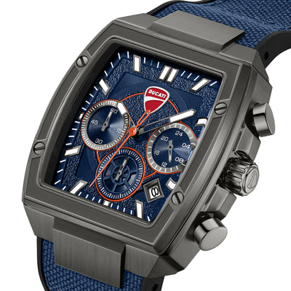 Ducati DTWGO0004903 Force Chronograph Blue Silicon Strap
