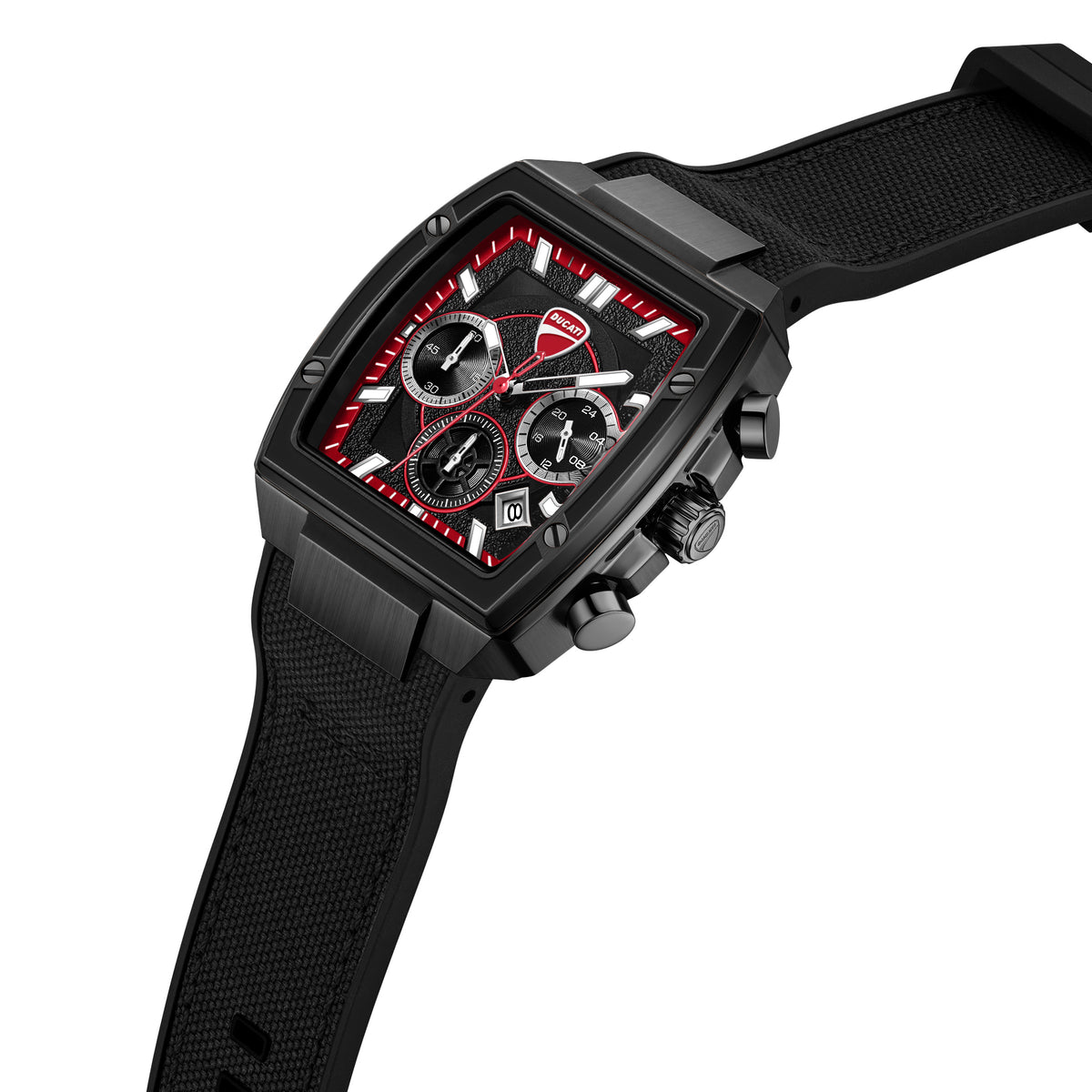 Ducati DTWGO0004904 Force Chronograph Black Silicon Strap