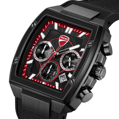Ducati DTWGO0004904 Force Chronograph Black Silicon Strap
