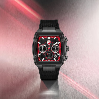 Ducati DTWGO0004904 Force Chronograph Black Silicon Strap
