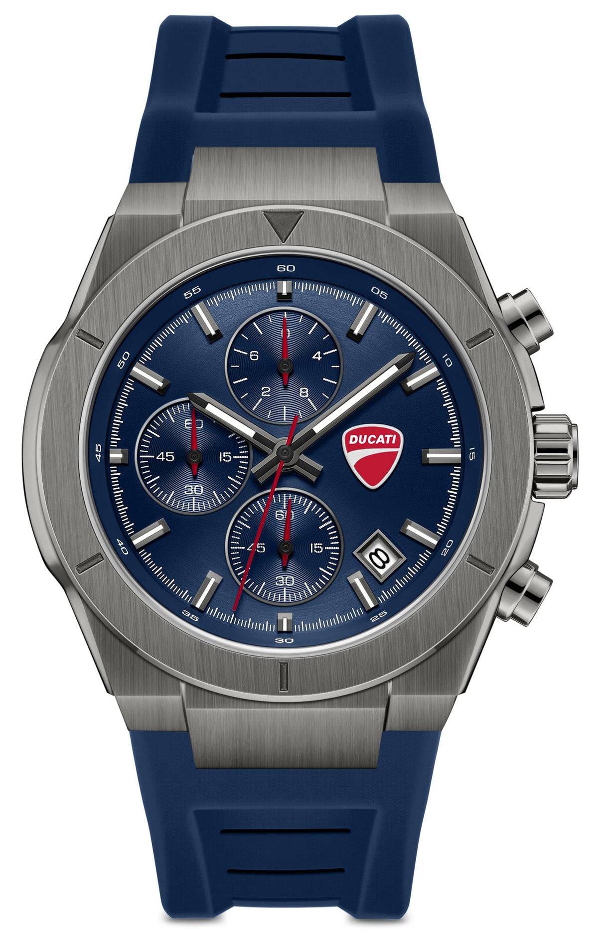 Ducati DTWGO0005003 Frontier Chronograph Blue Silicon Strap