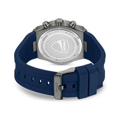 Ducati DTWGO0005003 Frontier Chronograph Blue Silicon Strap