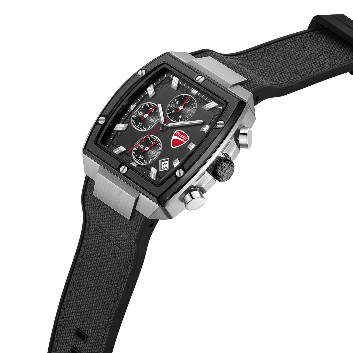 Ducati DTWGO0005101 Voyage Chronograph Black Silicon Strap