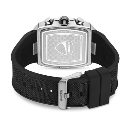 Ducati DTWGO0005101 Voyage Chronograph Black Silicon Strap