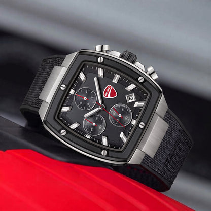 Ducati DTWGO0005101 Voyage Chronograph Black Silicon Strap