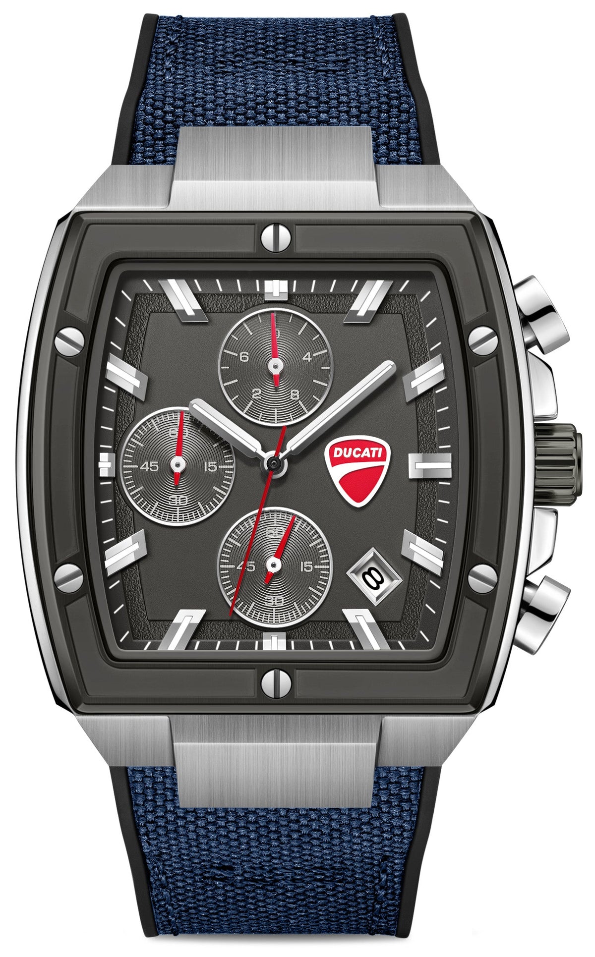 Ducati DTWGO0005102 Voyage Chronograph Blue Silicon Strap