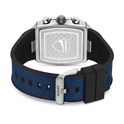 Ducati DTWGO0005102 Voyage Chronograph Blue Silicon Strap