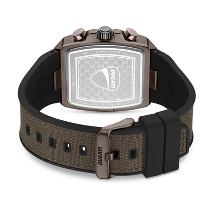 Ducati DTWGO0005103 Voyage Chronograph Brown Silicon Strap