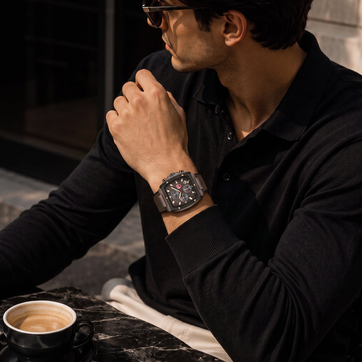 Ducati DTWGO0005103 Voyage Chronograph Brown Silicon Strap