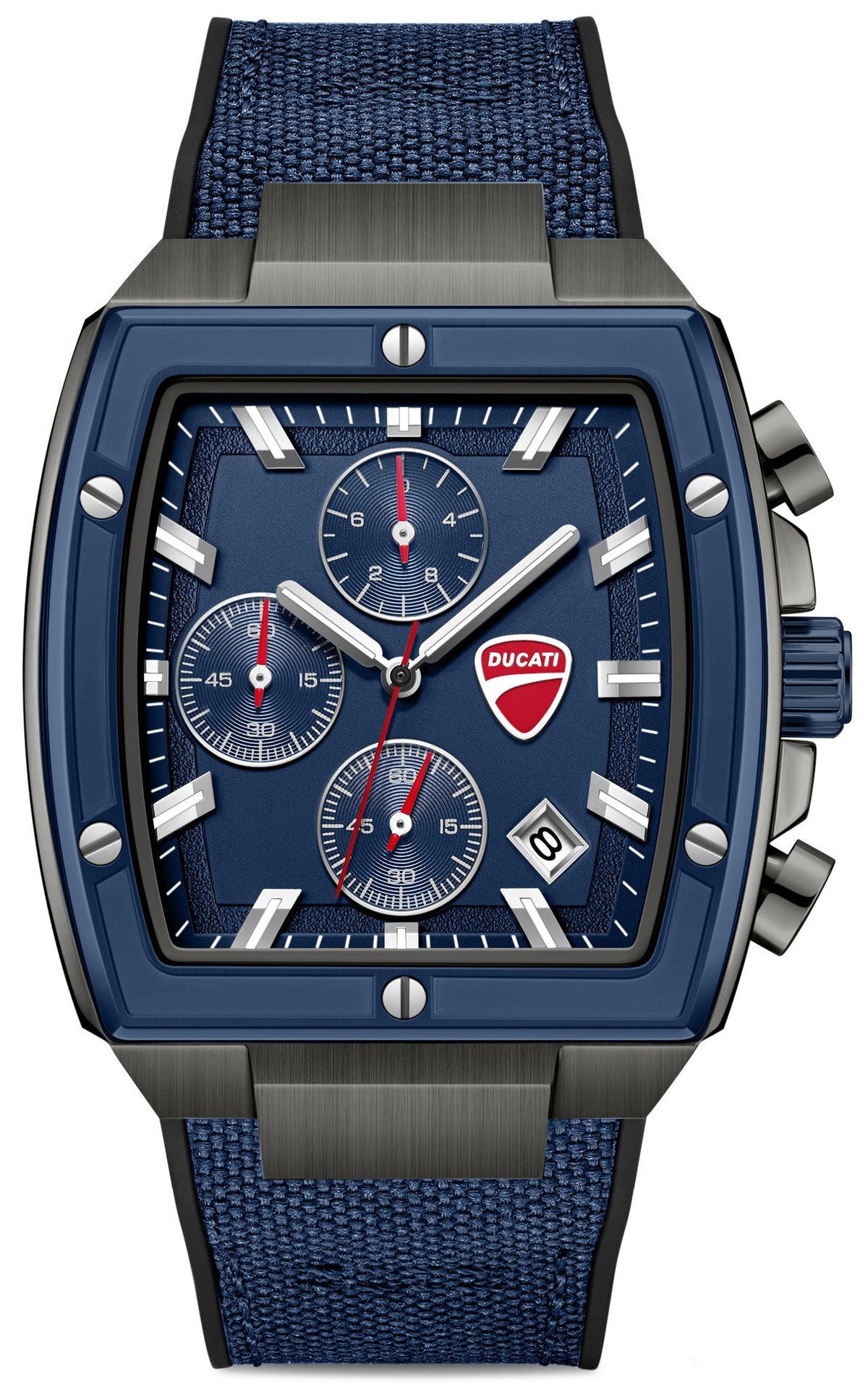 Ducati DTWGO0005104 Voyage Chronograph Blue Silicon Strap