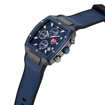 Ducati DTWGO0005104 Voyage Chronograph Blue Silicon Strap
