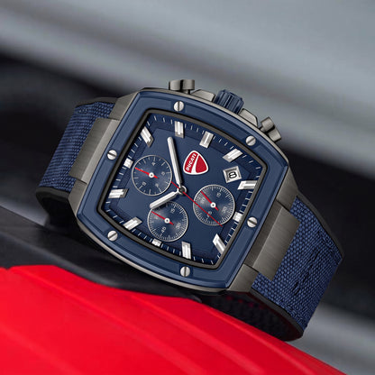 Ducati DTWGO0005104 Voyage Chronograph Blue Silicon Strap