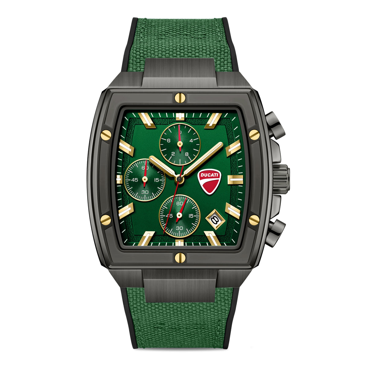 Ducati DTWGO0005105 Voyage Chronograph Green Silicon Strap