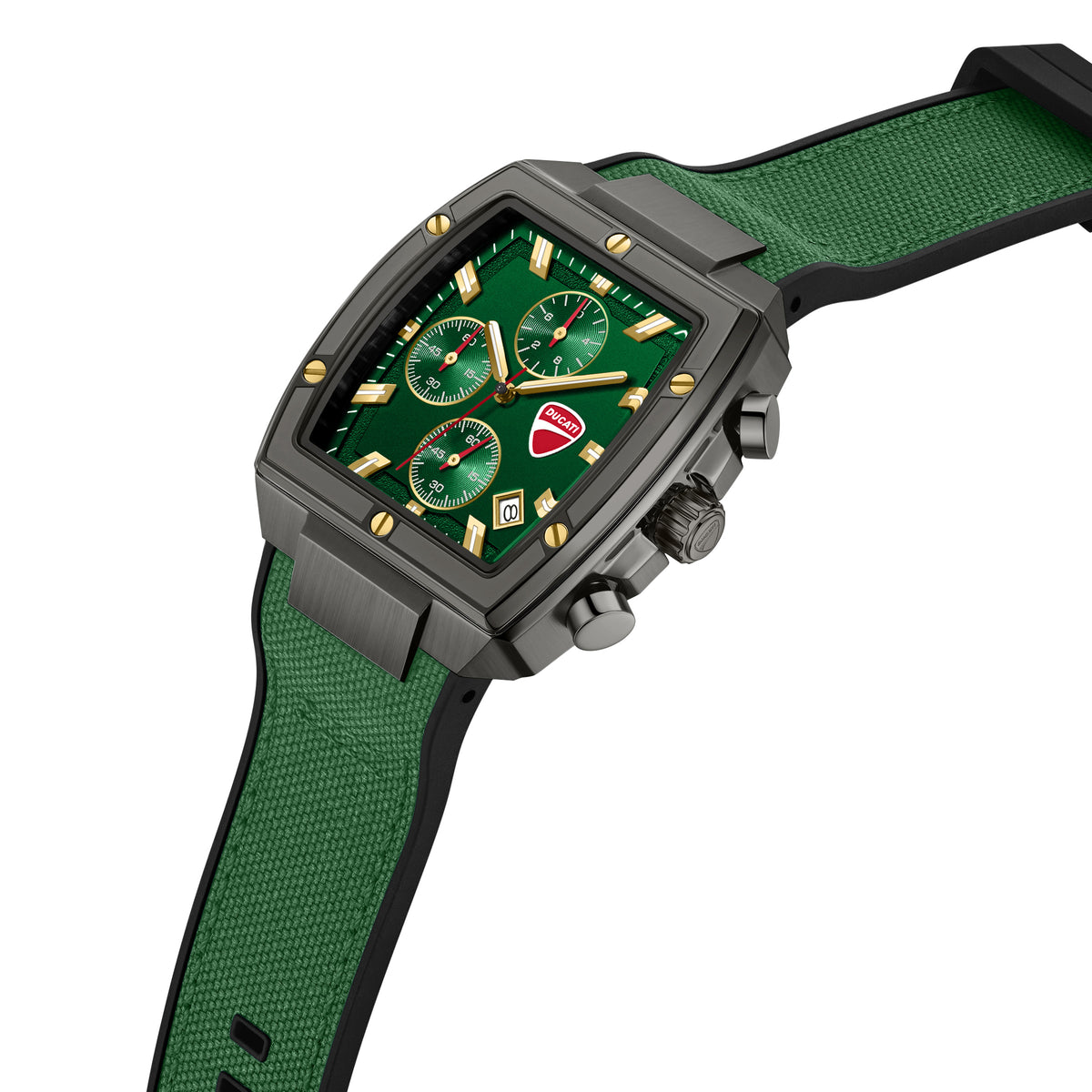 Ducati DTWGO0005105 Voyage Chronograph Green Silicon Strap