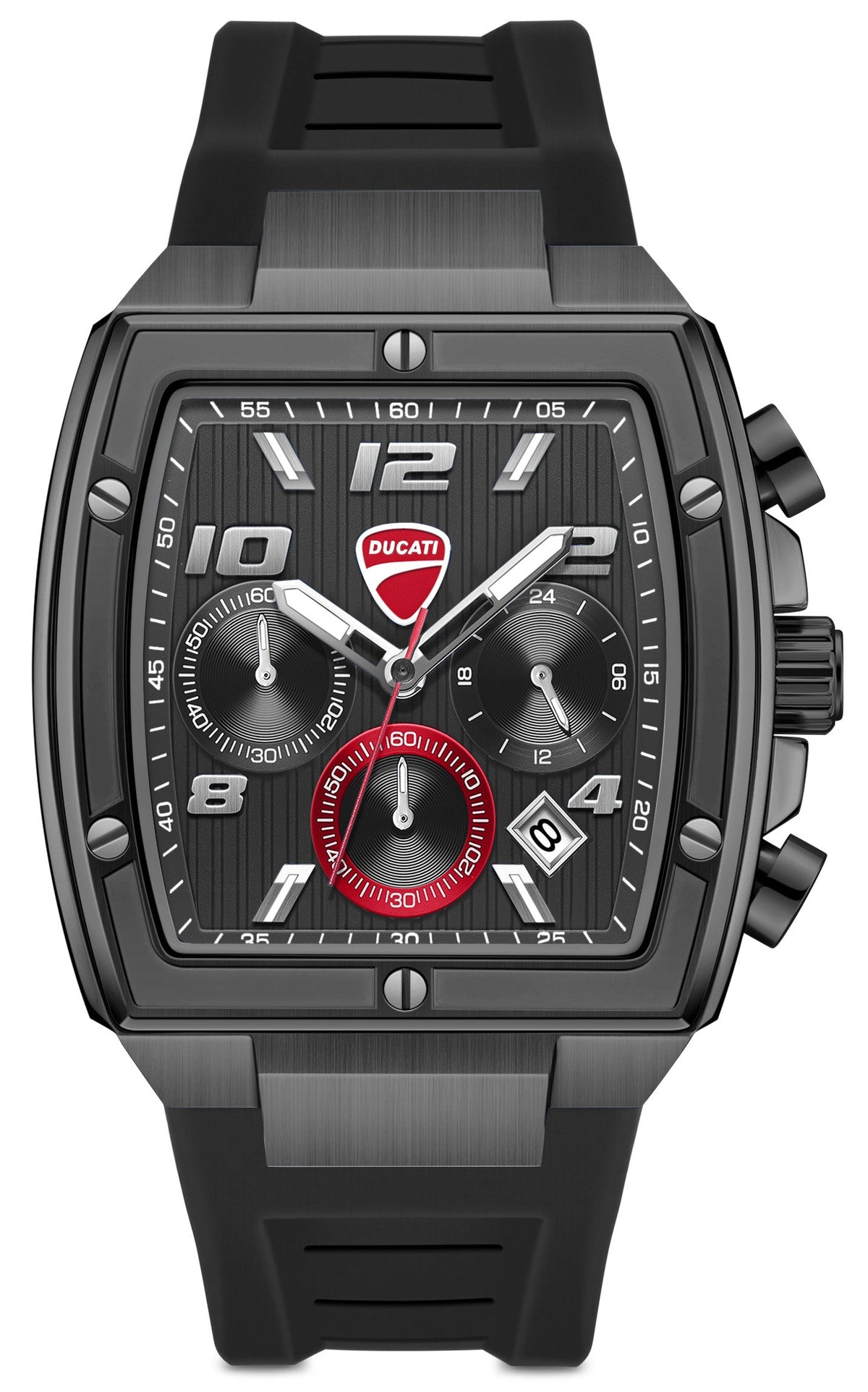 Ducati DTWGO0005201 Pioneer Chronograph Black Silicon Strap