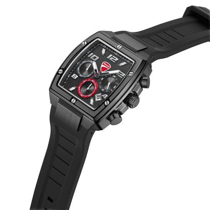 Ducati DTWGO0005201 Pioneer Chronograph Black Silicon Strap