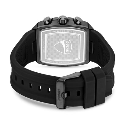 Ducati DTWGO0005201 Pioneer Chronograph Black Silicon Strap