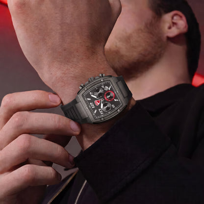 Ducati DTWGO0005201 Pioneer Chronograph Black Silicon Strap