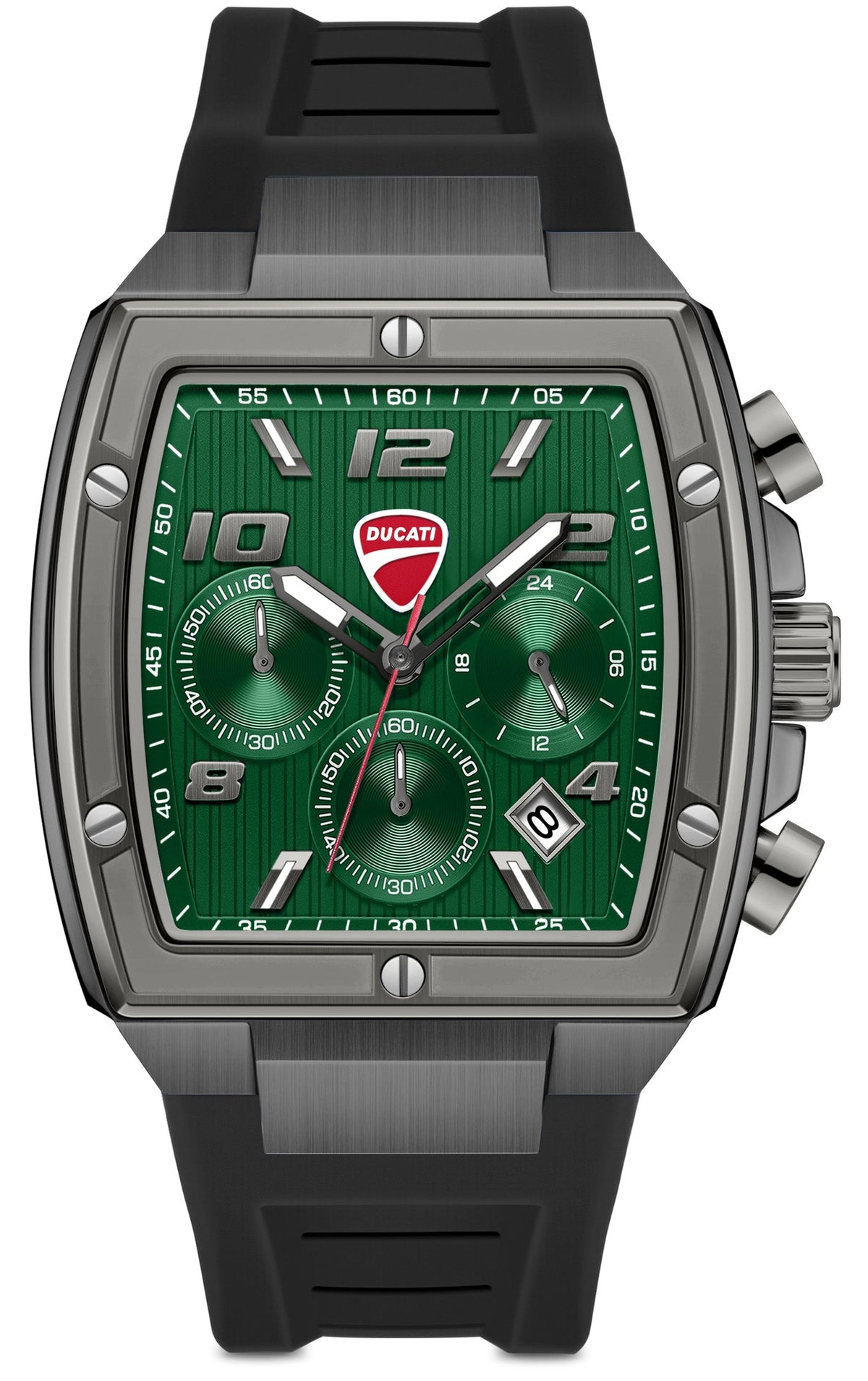 Ducati DTWGO0005202 Pioneer Chronograph Black Silicon Strap