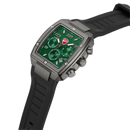 Ducati DTWGO0005202 Pioneer Chronograph Black Silicon Strap