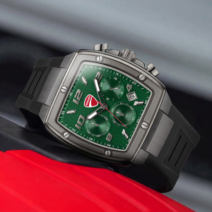 Ducati DTWGO0005202 Pioneer Chronograph Black Silicon Strap