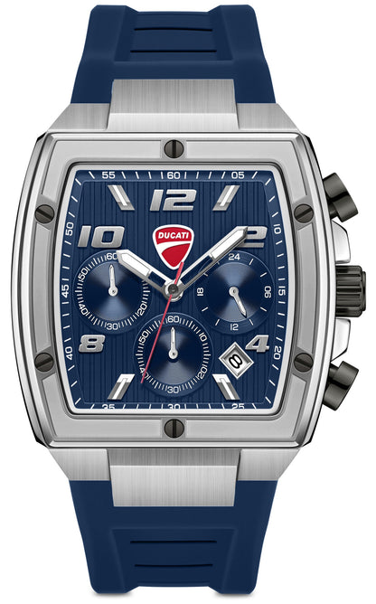 Ducati DTWGO0005203 Pioneer Chronograph Blue Silicon Strap