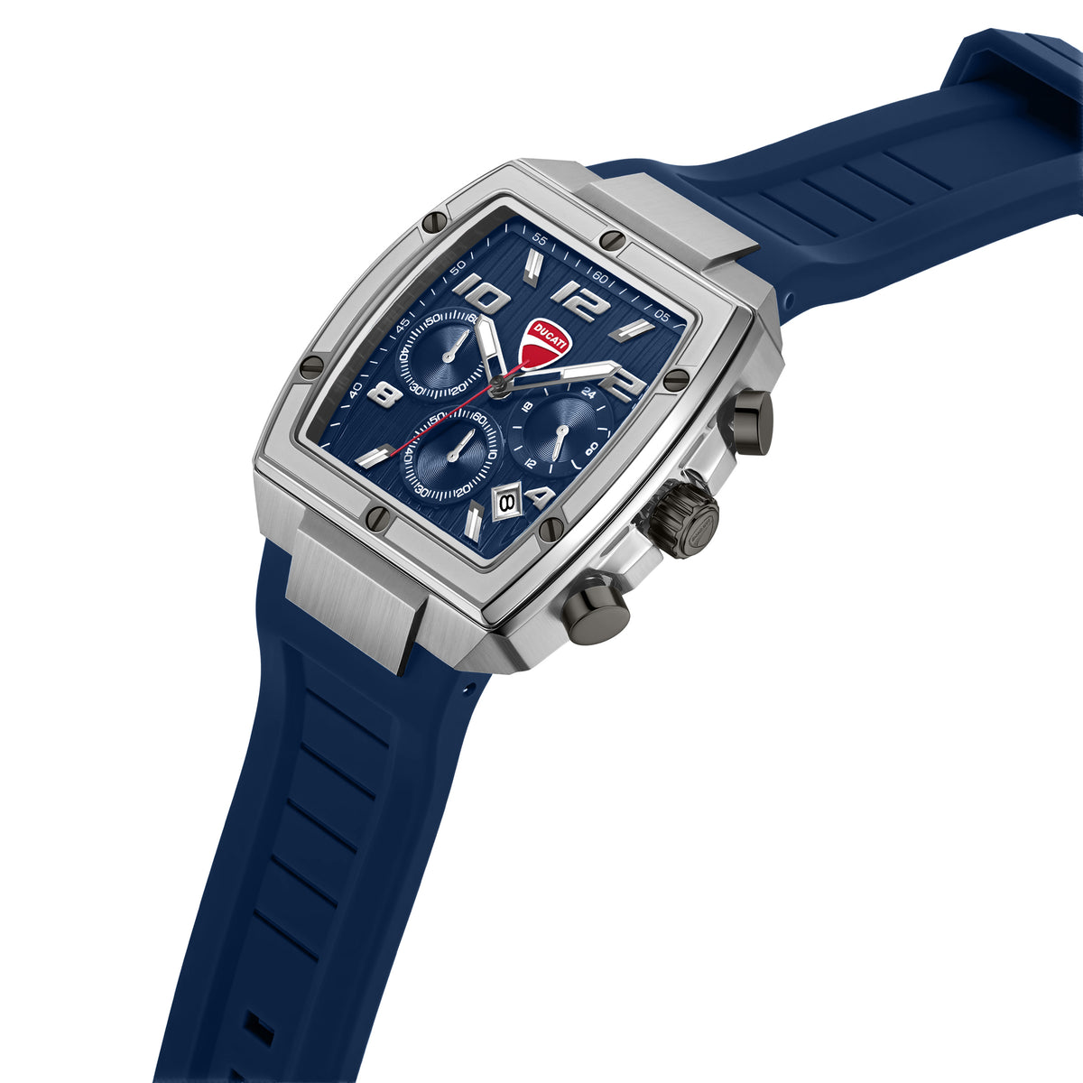 Ducati DTWGO0005203 Pioneer Chronograph Blue Silicon Strap