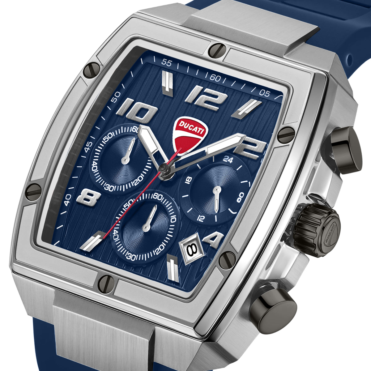 Ducati DTWGO0005203 Pioneer Chronograph Blue Silicon Strap