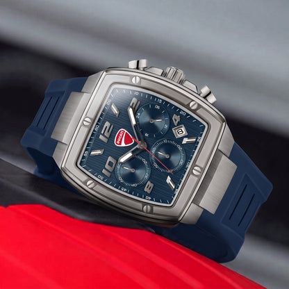 Ducati DTWGO0005203 Pioneer Chronograph Blue Silicon Strap