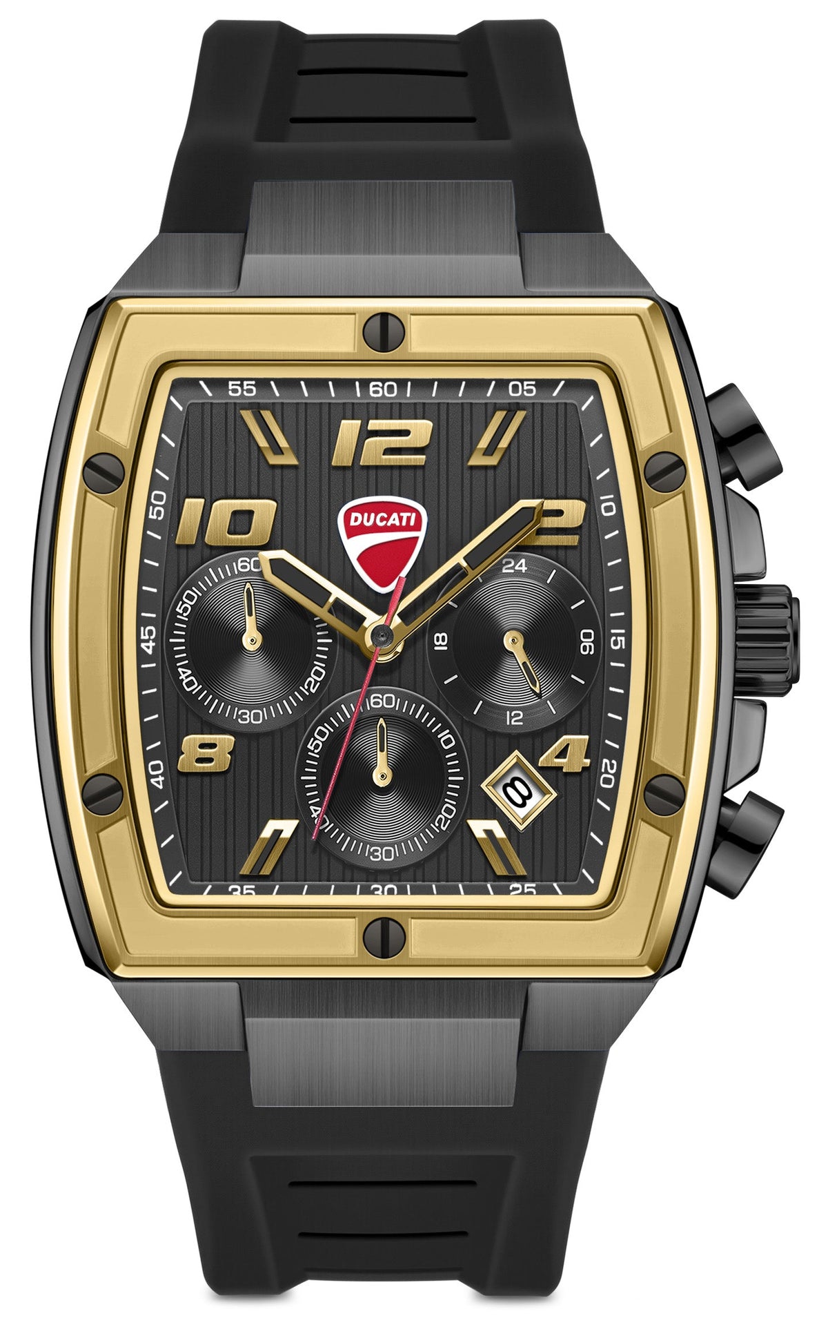 Ducati DTWGO0005204 Pioneer Chronograph Black Silicon Strap