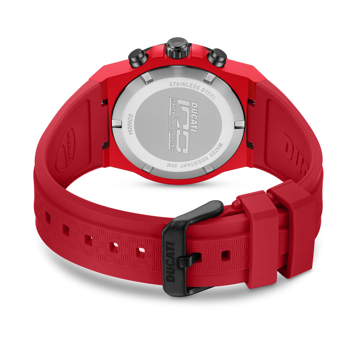 Ducati DTWGO0005402 Explorer 100 Years Chronograph Red Silicon Strap