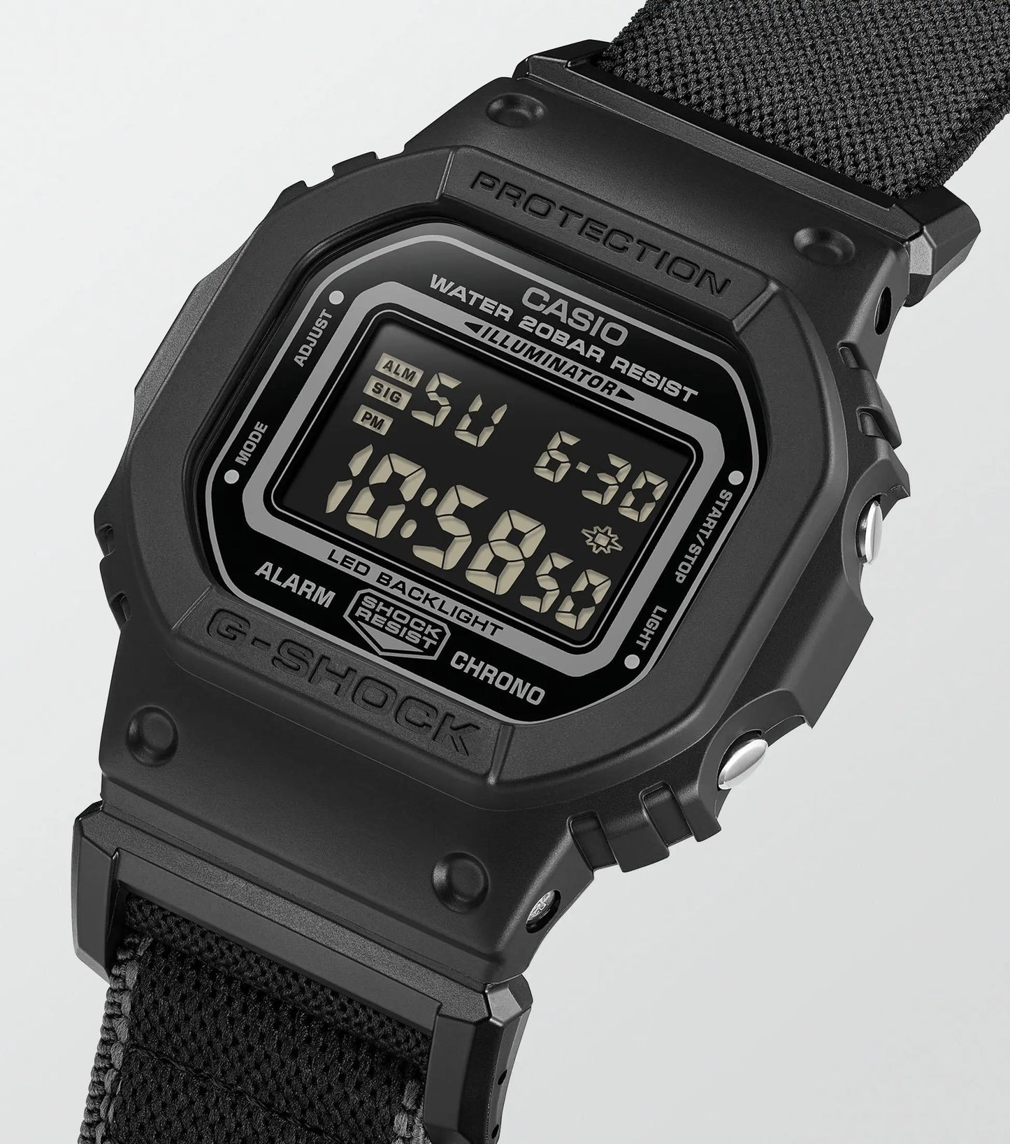 Casio DW-5600MNC-1ER G-Shock Black Fabric Strap
