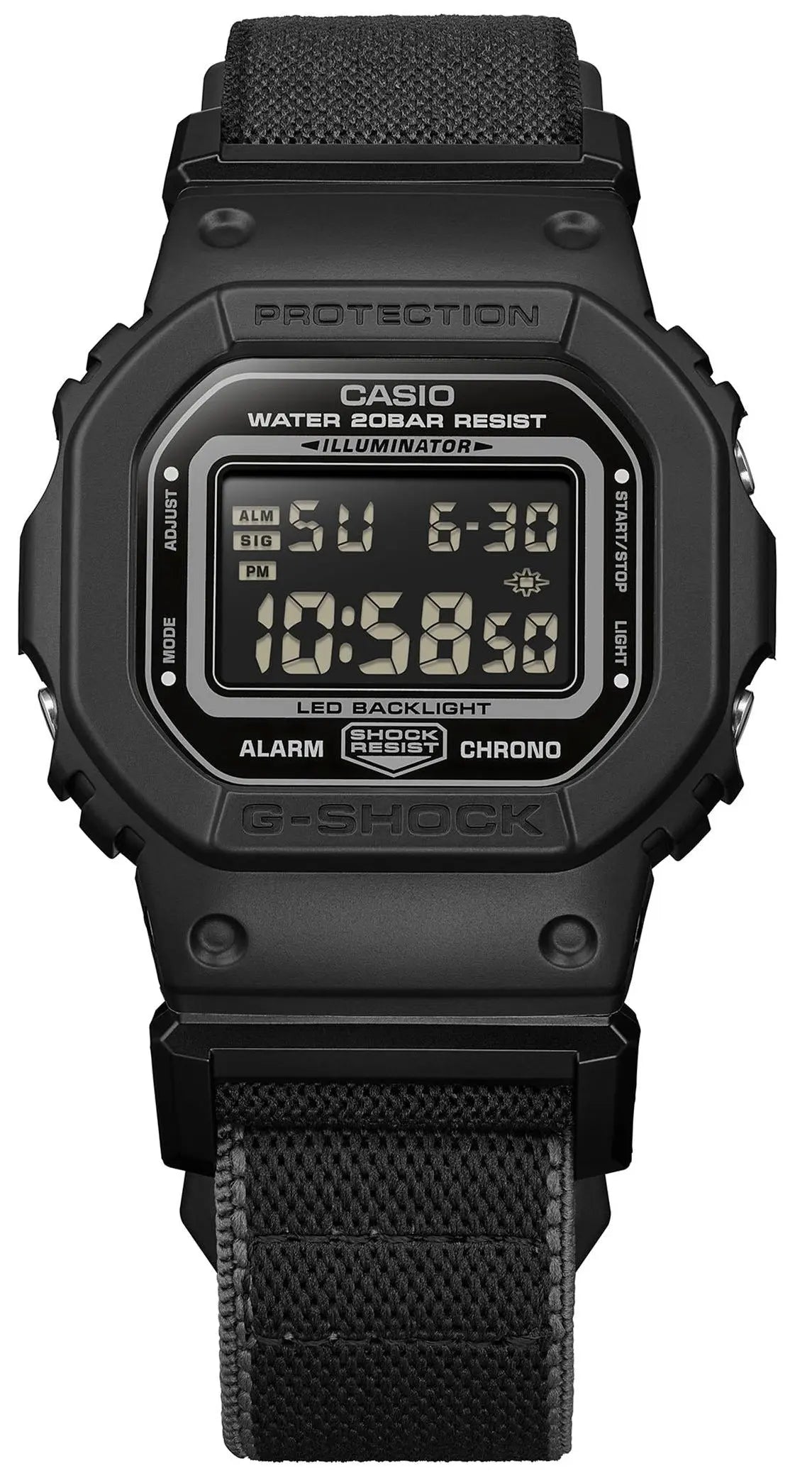 Casio DW-5600MNC-1ER G-Shock Black Fabric Strap