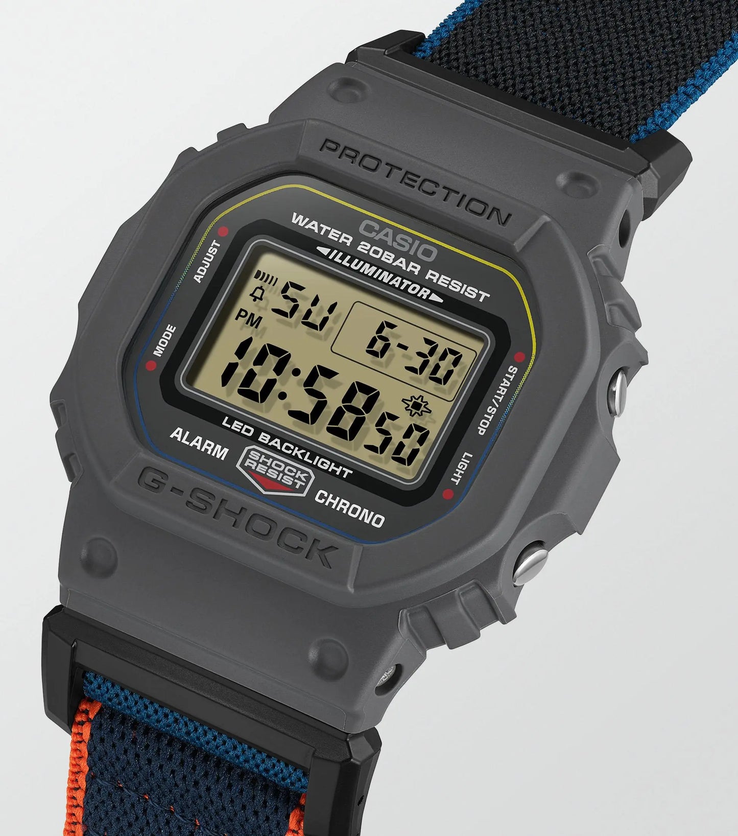 Casio DW-5600MNC-8A2ER G-Shock Blue Fabric Strap