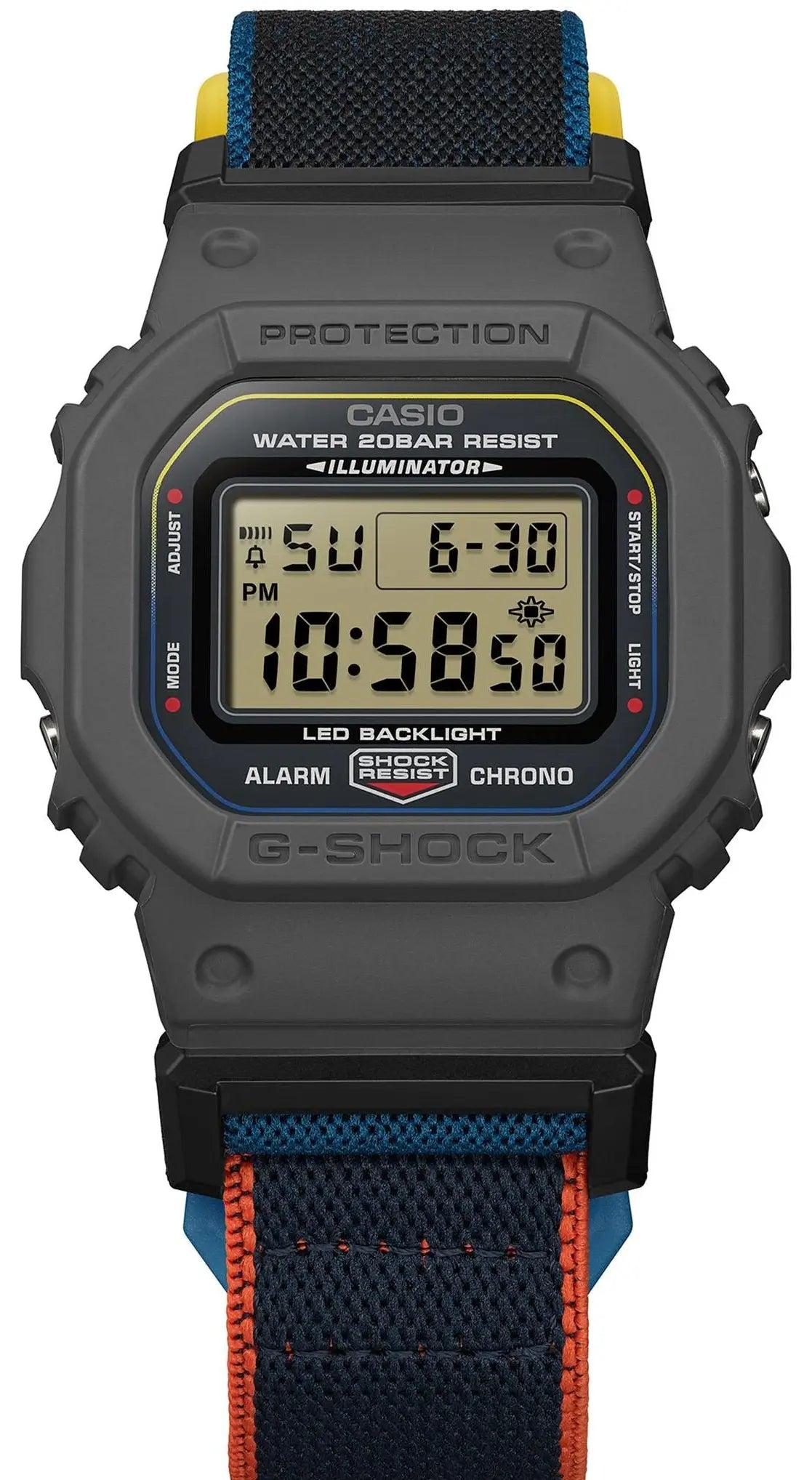 Casio DW-5600MNC-8A2ER G-Shock Blue Fabric Strap