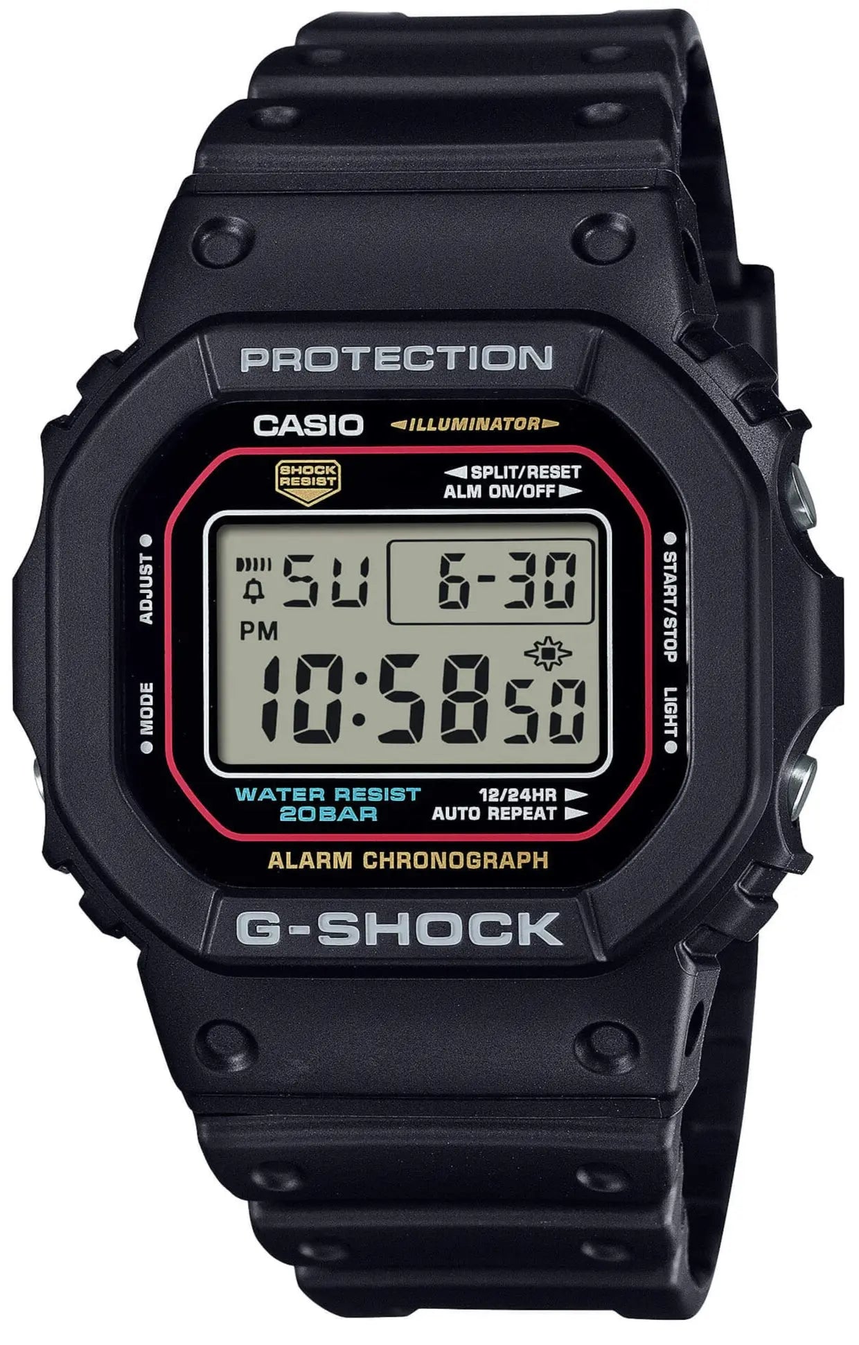 Casio DW-5600RL-1ER G-Shock Black Rubber Strap