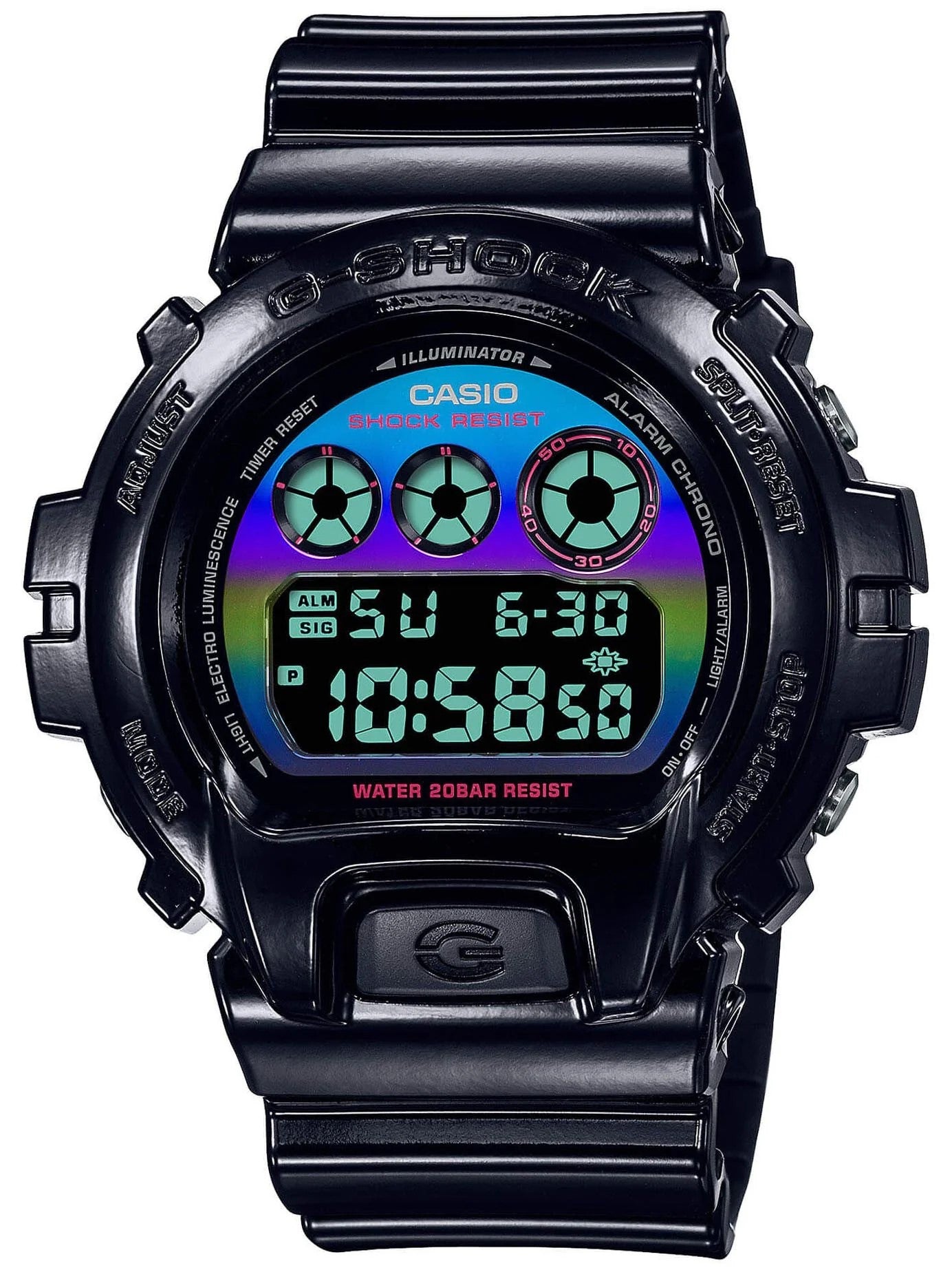 Casio DW-6900RGB-1ER G-Shock Black Rubber Strap