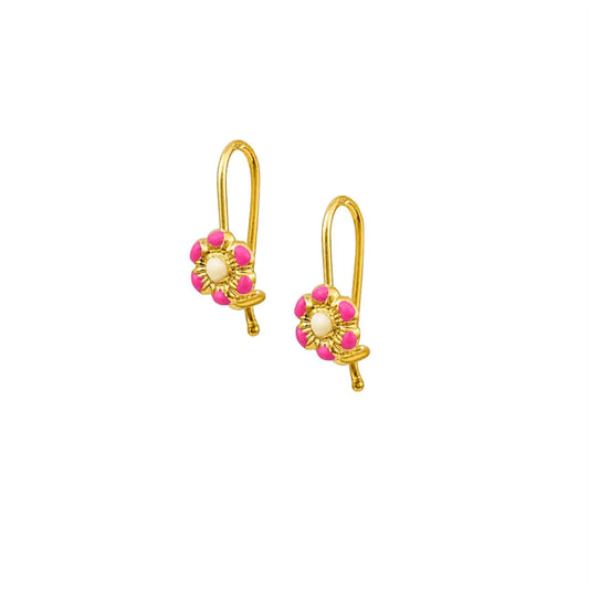 Earrings SC271-1 Crosses in Platinum Plated Silver