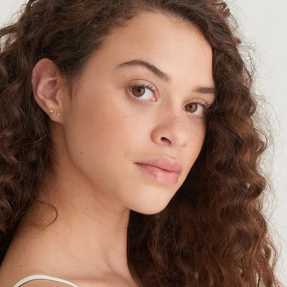 Ania Haie E032-99G Σκουλαρίκια Padlock Stud από Επιχρυσωμένο Ασήμι