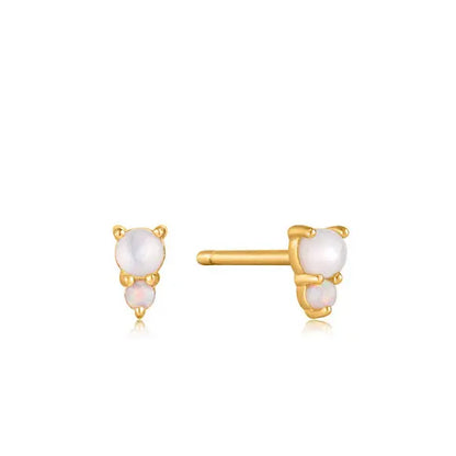 Ania Haie E034-02G Σκουλαρίκια Mother of Pearl από Επιχρυσωμένο Ασήμι