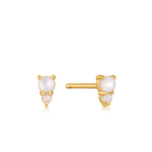 Ania Haie E034-02G Σκουλαρίκια Mother of Pearl από Επιχρυσωμένο Ασήμι