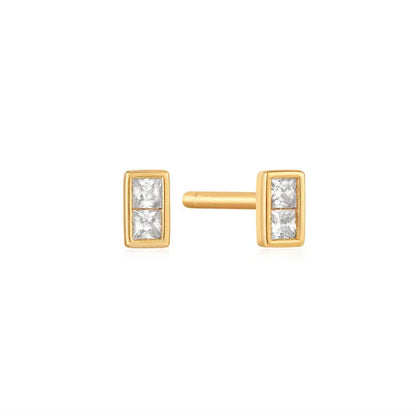 Ania Haie E037-02G Σκουλαρίκια Glam Mini Stud από Επιχρυσωμένο Ασήμι