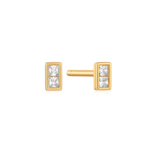 Ania Haie E037-02G Σκουλαρίκια Glam Mini Stud από Επιχρυσωμένο Ασήμι