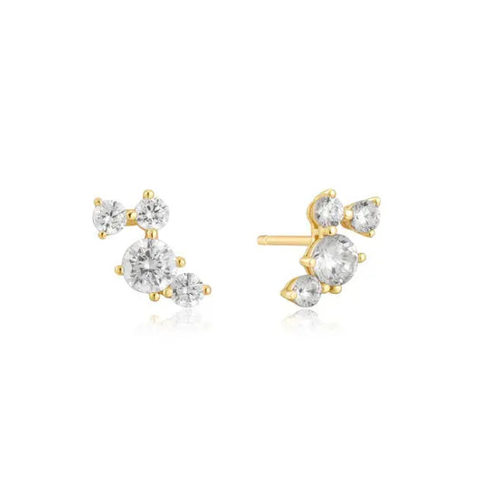 SC036-3M Butterfly Earrings in Gold Plated Silver