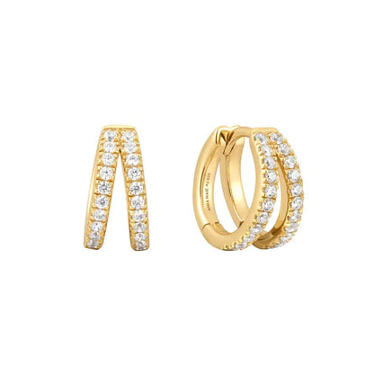 SC036-3M Butterfly Earrings in Gold Plated Silver