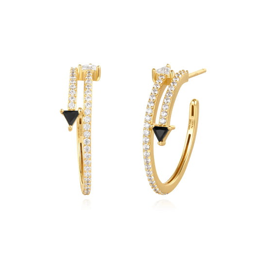 SC036-3M Butterfly Earrings in Gold Plated Silver