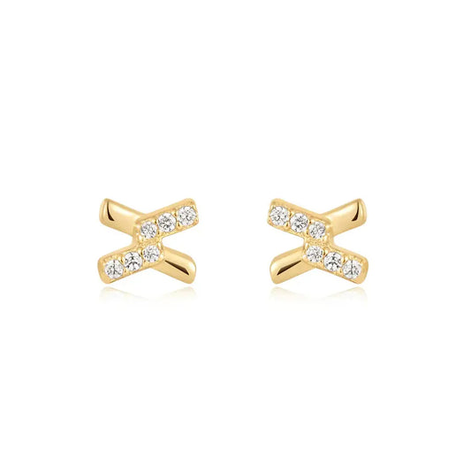 SC036-3M Butterfly Earrings in Gold Plated Silver
