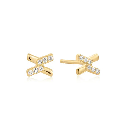 SC036-3M Butterfly Earrings in Gold Plated Silver
