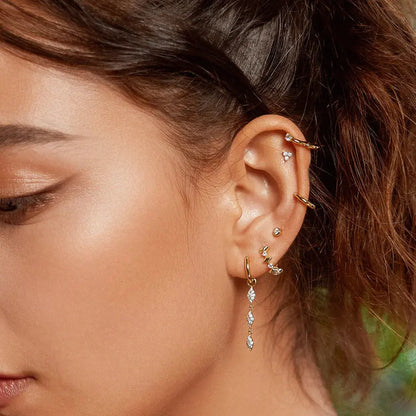 SC036-3M Butterfly Earrings in Gold Plated Silver